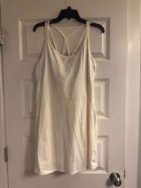 Old Navy Cream Strappy Mini Dress